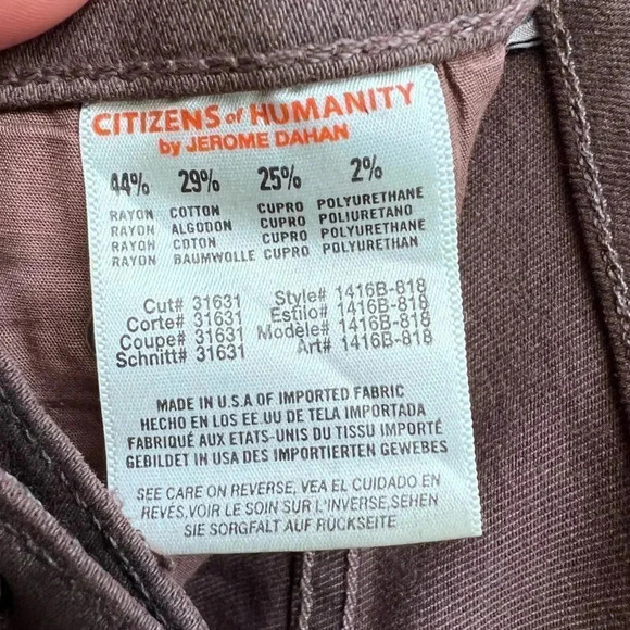 Citizens of Humanity Rocket High Rise Jeans Size 26 - Picture 7 of 11